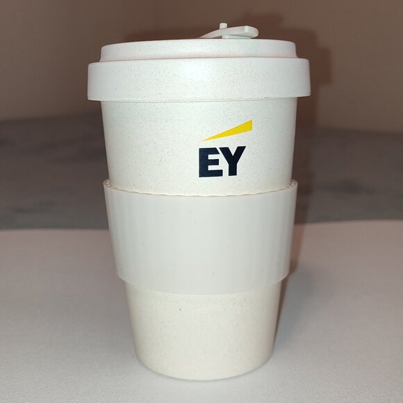 New in Box Earthware Bamboo Eco Cup Coffee Mug Travel Car Office 14 oz Tumbler - Picture 1 of 15